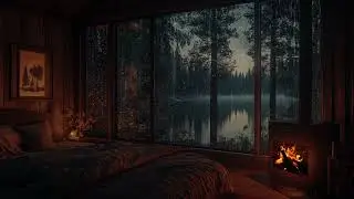 Gentle Rain & Firelight Harmony: A Warm Sanctuary for Tranquil Rest, Meditation & Emotional Healing