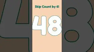 🎵 Skip Count by 6 | Easy Tune | Fun Math Song for Kids #mathforkids #skipcounting #countby6