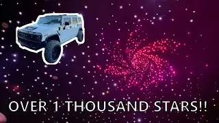 Установка звезд на крышу Hummer H2!