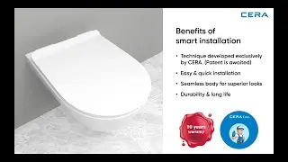 CERA Wall hung EWCs - Smart installation technique