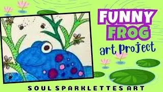 Funny Frog Art Project | Art Lesson for Kids | Just Markers!