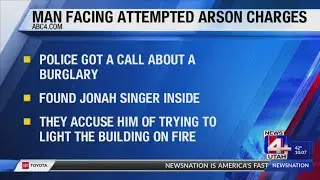 Salt Lake man charged with property damage and attempted arson