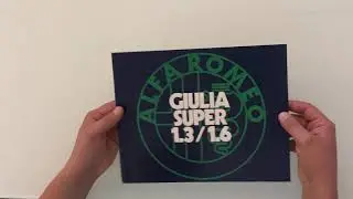 Alfa Romeo Giulia Super 1.3/1.6 Limo Deutsch Brosch&uuml;re Original Prospekt aus 1971