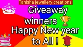 Giveaway winners  Announcement part #1#hand made jewellery #customisation available#DIY