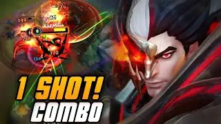 Wild rift SUPREME CELLS ZED 1 SHOT COMBO | Zed gameplay