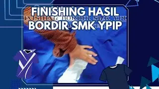 Finishing Hasil Bordir Tulisan SMK YPIP | Hasil Rapi & Kualitas Terjamin 💯