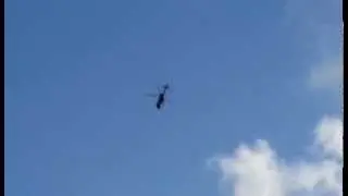 National Police Air Support helicopter circles Sandown - Island Echo