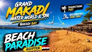 Strand vom 5***** Grand Waterworld Makadi Bay in Hurghada 