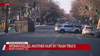 Woman killed, another hurt after being struck by trash truck in Petworth hit-and-run