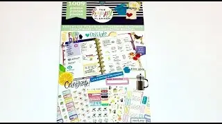 NEW THE HAPPY PLANNER STICKER BOOK ESSENTIAL PLANNING FLIP THROUGH