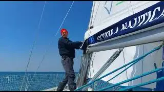 mano terzaroli barca a vela con 20 nodi