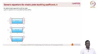 Generic equations for elastic plate buckling coefficient, k
