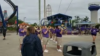 Fremont Ross High School Marching Little Giants performing at Cedar Point 2022