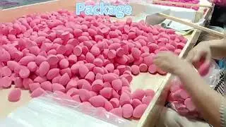 Production process for makeup sponge