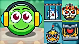 Red Bounce Ball Heroes (beta) - All Levels - All Bosses Fight (Android, iOS)