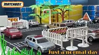 Realistic toy traffic stop motion