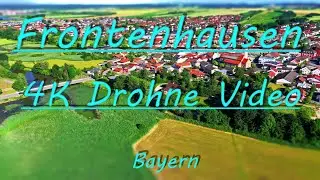 Luftbild, Drohnenvideo von Frontenhausen. 4K Drohne Video