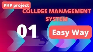 College management website with php and mysql (step by step) part 1 website functionality