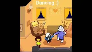 Sans And Toriel Dancing #deltarune #undertale #shorts