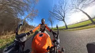 Kawasaki Z750 January ride short clip