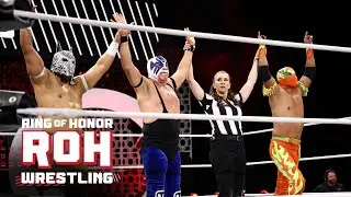 WHAT A MATCH! Atlantis, Esfinge & Fuego face Gran Guerrero, Euforia & Rocky Romero ROH TV 2/27/25