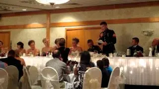 Marine's bestman speech for Army guy
