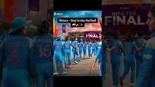 History made! 🇮🇳🔥 Into the final! 🏏💪  #IntoTheFinal #HistoryCreated
