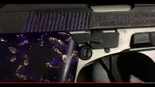 How to color fill your firearm engravings-Also BERSA Thunder .380 update and bullet review