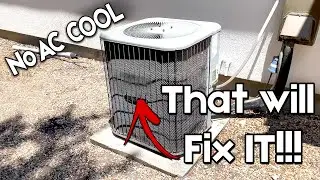 AC not Cooling but the Fan Running | How to Clean condenser unit
