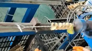 spiral copper wire brushes for drills China manufacturer