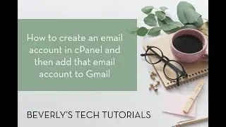 Create an email account in cPanel and then add that email account to Gmail