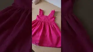 Vestido Infantil com Babado! uma gra&ccedil;a 🤩 #costura #costurando #diyclothes #sewing #costuracriativa