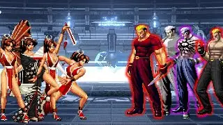 [Mugen KOF] Mai Shiranui Vs Ryuji Yamazaki Team