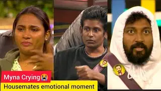 Biggboss 6 tamil # Housemates Emotional Moments #Myna Crying😭 #biggboss 6 promo 2