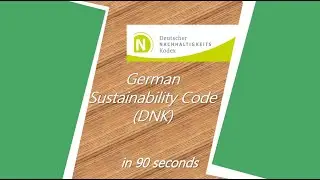 90 seconds on German Sustainability Code DNK