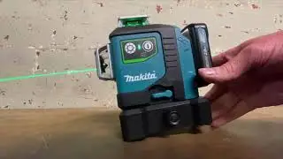 MAKITA 12V Max Green 3 X 360° Line Laser SK700GD Review Video