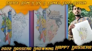Ram and Ravan Drawing Easy|| Shree Ram ||VS||Ravan New 2022 Drawning |Happy Dassera| MR_BIPIN_ARTIST