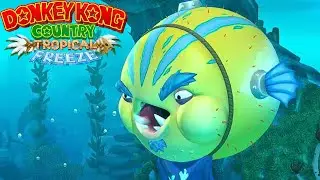BOSS FUGU, VAMOS SUPERÁ-LO? 🤔 Pai e Filha no Mundo 4 de Donkey Kong Tropical Freeze!