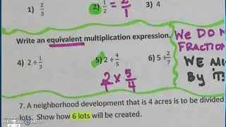 Dividing whole numbers by fractions (reciprocal)