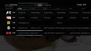 Xfinity X1 Guide Scrolling - Stockton, CA Lineup (December 23, 2025)