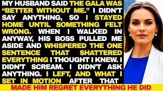 My Husband Told Me Not to Attend the Gala — His Boss Saw Me and Said 