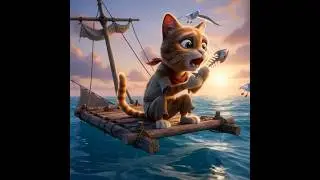 A kitten's adventurous journey at sea #speedsong #cat #catlove #cute #funny #ctaichannel #cartoon