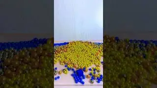 Episode 196: Satisfying and relaxing ASMR 🌟 Reverse beautiful beads to cup and glass #shorts