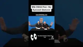 Company fined $5k by OSHA over eyewash stations. Link in bio to learn more. #osha #podcast #safety