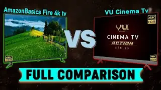 Amazon basics fire 4k TV Vs Vu Cinema TV 55 inch | Full Comparison | Amazon vs Vu Tv | Full Details