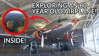 EXPLORING an 80 YEAR OLD PLANE! - C.R. Smith Museum #dc3 #aviation #plane