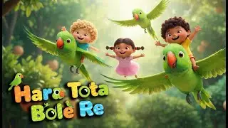 Hara Tota Bole Re | हरा तोता बोले रे | Hindi Kids Song | Fun Educational Rhyme on Green Parrot