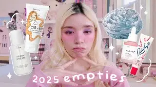 💗 my end of 2025 empties !! | skin care, hair care, fragrance, makeup, etc