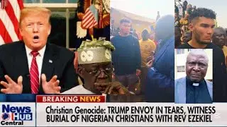 Trump Envoy Cries In Nigeria After Witnessing Burial Of Christians With Ezekiel Dachomo, Tinubu