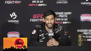 Matt Schnell speaks to the media following a unanimous decision win at UFC Kansas City